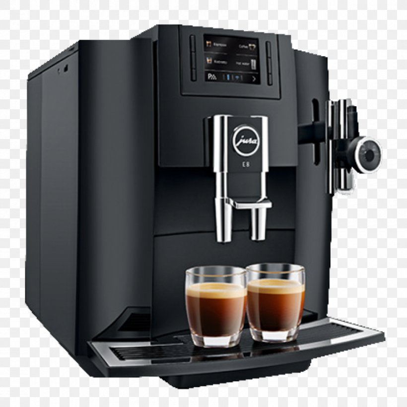Coffee Espresso Jura E8 Cappuccino Jura Elektroapparate, PNG, 900x900px, Coffee, Barista, Cafe, Cappuccino, Coffeemaker Download Free