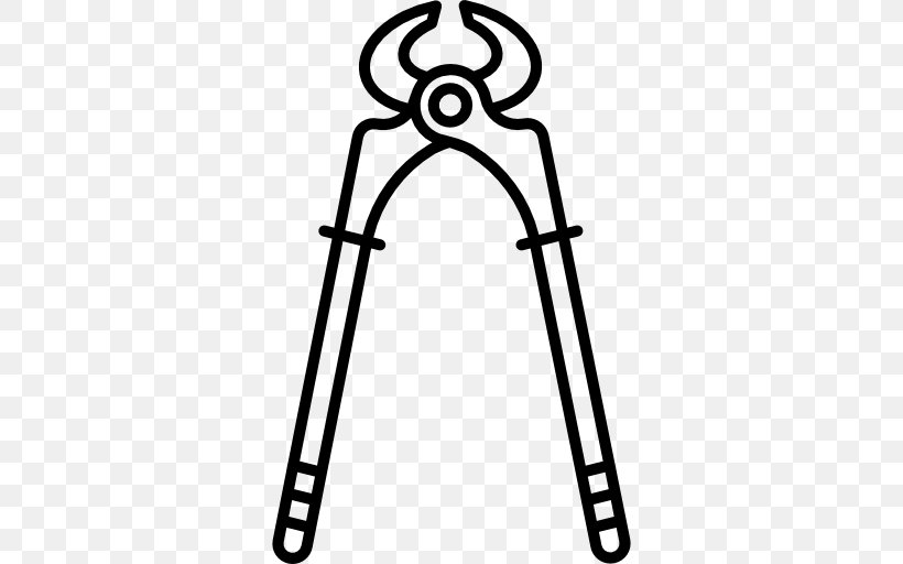 Pincers Tool Clip Art, PNG, 512x512px, Pincers, Area, Black And White, Carpenter, Hammer Download Free