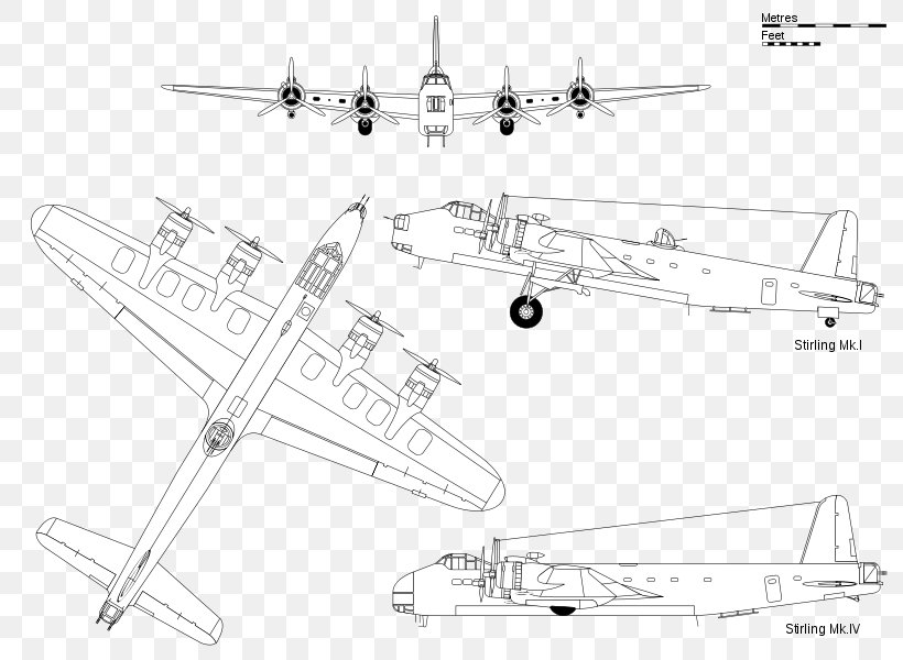 Short Stirling Heavy Bomber Consolidated B-24 Liberator World War II, PNG, 800x600px, Short Stirling, Aerospace Engineering, Aircraft, Airplane, Artwork Download Free