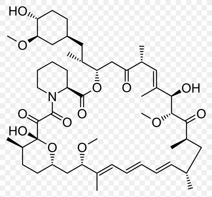 Sirolimus Immunosuppressive Drug Pharmaceutical Drug MTOR Transplant Rejection, PNG, 1920x1791px, Sirolimus, Angioplasty, Area, Auto Part, Black And White Download Free