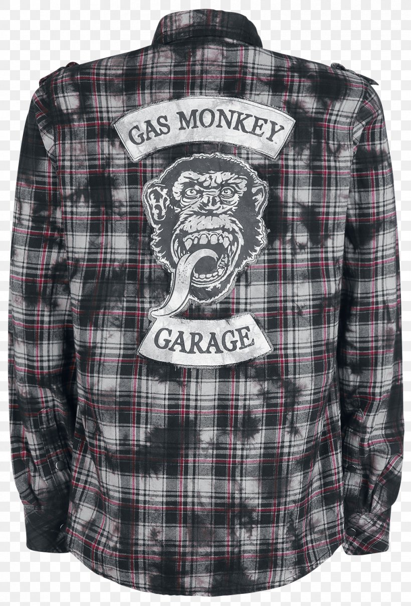 Tartan T-shirt Gas Monkey Garage Mens Gas Monkey Garage 04 Baseball Long Sleeve T Shi Hoodie Product, PNG, 1018x1500px, Tartan, Brouillon, Hoodie, Jacket, Outerwear Download Free