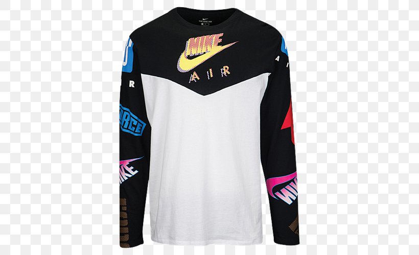 Long-sleeved T-shirt Hoodie Nike, PNG, 500x500px, Tshirt, Active Shirt, Brand, Casual Wear, Clothing Download Free