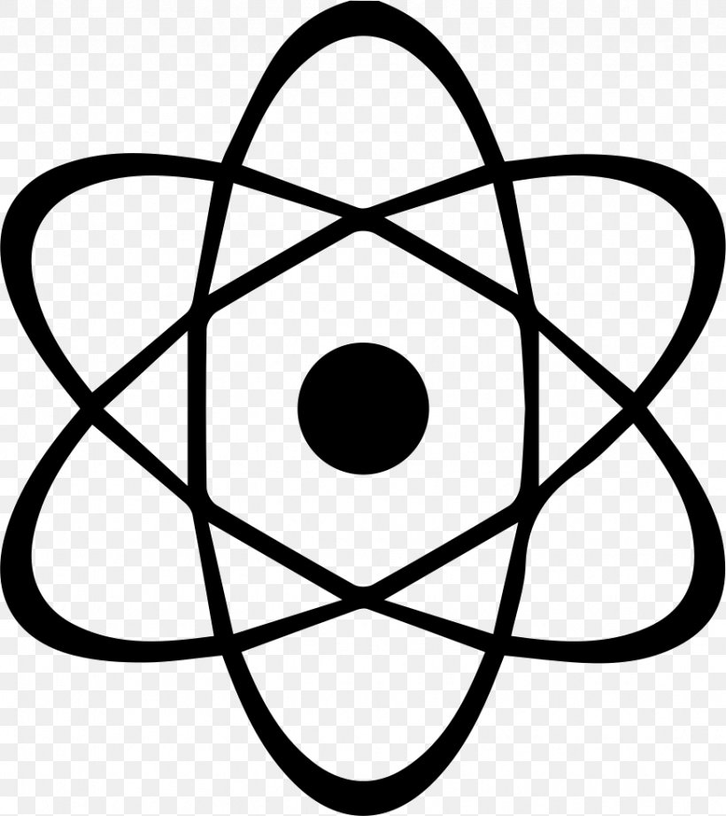 Atom Flat Design, PNG, 872x981px, Atom, Atomic Nucleus, Black And White, Chemistry, Flat Design Download Free