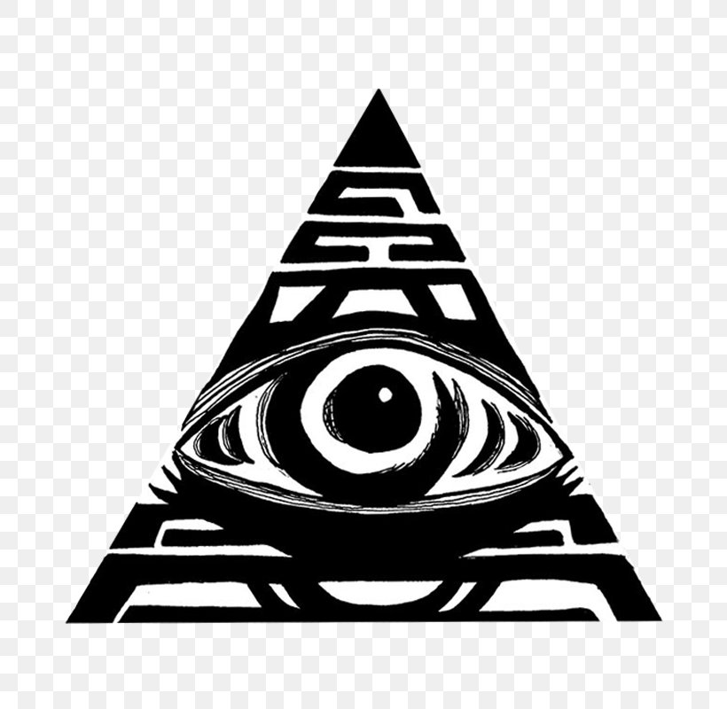 Eye Of Providence Eye Of Horus Illuminati Symbol, PNG, 800x800px, Eye Of Providence, Black And White, Brand, Color, Drawing Download Free