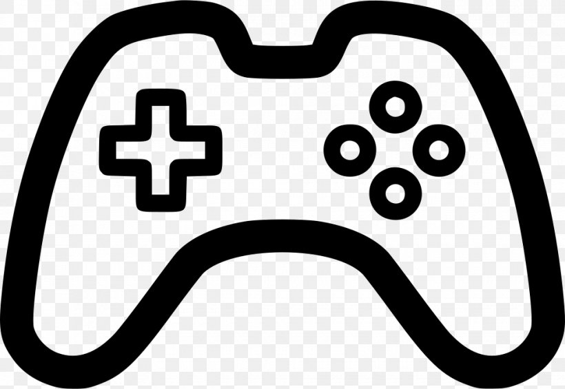 Joystick Game Controllers Video Game, PNG, 980x676px, Joystick, Area, Black And White, Game Controllers, Gamepad Download Free