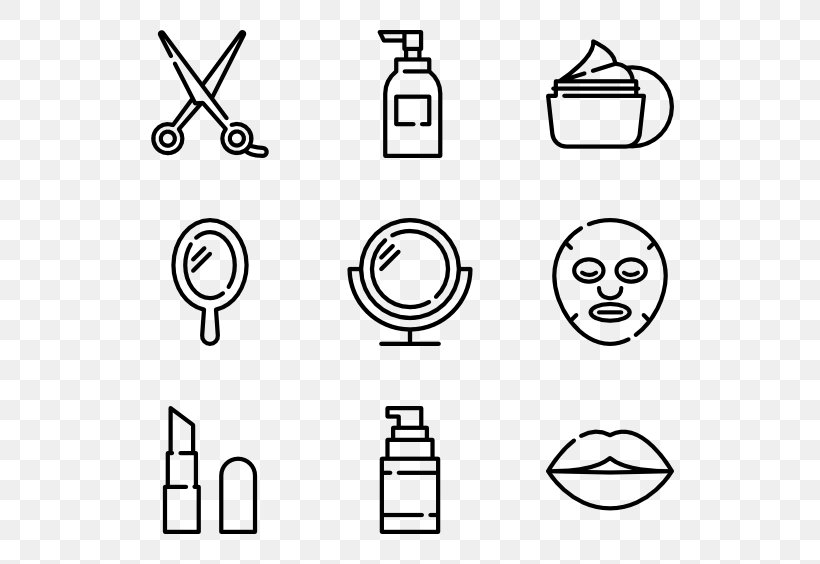 Cosmetics Beauty Parlour Clip Art, PNG, 600x564px, Cosmetics, Area, Beauty, Beauty Parlour, Black And White Download Free