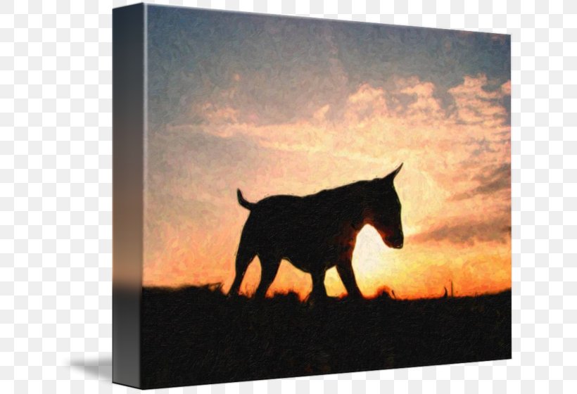 Bull Terrier Canvas Print Art Painting, PNG, 650x560px, Bull Terrier, Art, Artist, Bulldog, Canvas Download Free