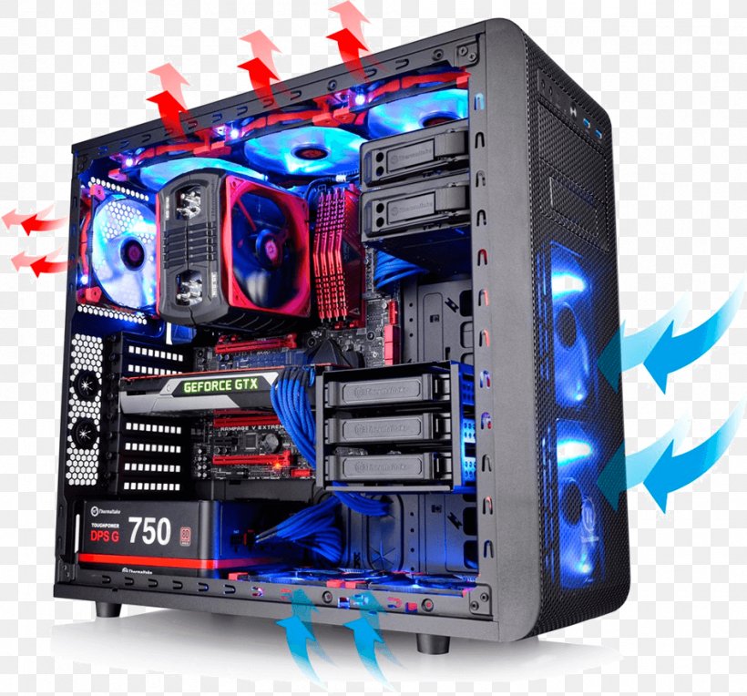 Computer Cases & Housings Power Supply Unit ATX Gaming Computer Thermaltake, PNG, 946x882px, Computer Cases Housings, Atx, Case Modding, Computer, Computer Accessory Download Free