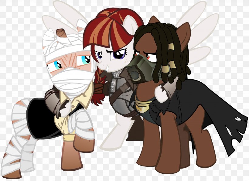 Fallout: New Vegas Pony Fallout 3 Fallout: Equestria, PNG, 3820x2778px, Watercolor, Cartoon, Flower, Frame, Heart Download Free