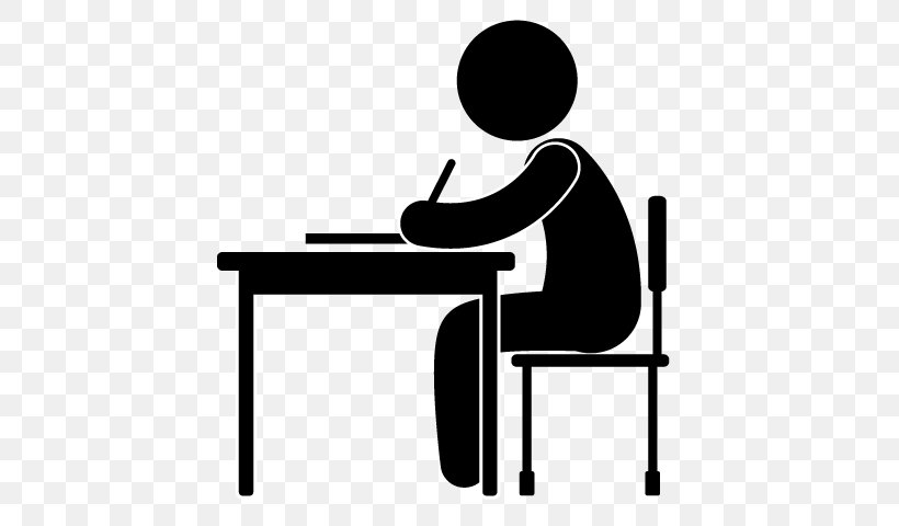 Pictogram Study Skills Learning Student Test, PNG, 640x480px, Pictogram, Black And White, Chair, Class, Communication Download Free