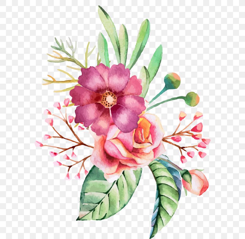 Watercolour Flowers Wedding Invitation Watercolor Painting, PNG, 800x800px, Watercolour Flowers, Art, Color, Cut Flowers, Floral Design Download Free