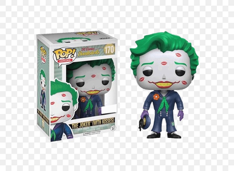 Joker Harley Quinn Batman Funko DC Comics Bombshells, PNG, 600x600px, Joker, Action Figure, Action Toy Figures, Batman, Batman The Animated Series Download Free