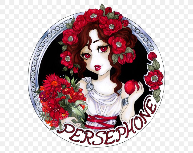 Persephone Hades Receiver Of Many Greek Mythology, PNG, 600x649px, Persephone, Ancient Greek Religion, Art, Cut Flowers, Drawing Download Free