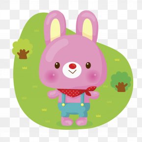 Lovely Rabbit - Easter Bunny Rabbit Illustration PNG