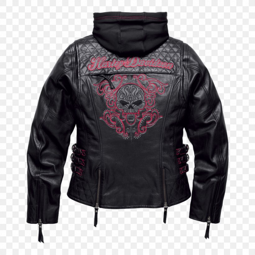 Jacket - Leather Jacket Harley-Davidson Clothing PNG