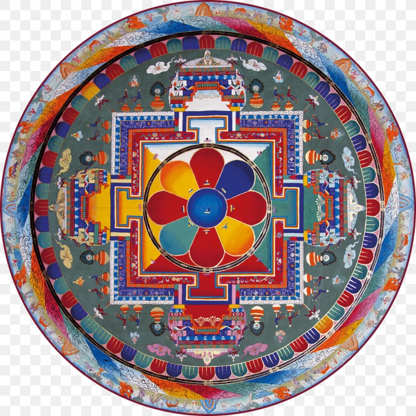 Mandala Tibetan Buddhism Sitatapatra, PNG, 1124x1124px, Mandala, Buddhism, Denma, Dishware, Earth Download Free