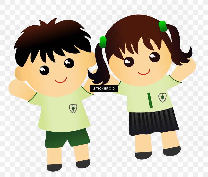 Cartoon Green Clip Art Friendship Animated Cartoon, PNG, 2647x2266px, Cartoon, Animated Cartoon, Cheek, Child, Friendship Download Free