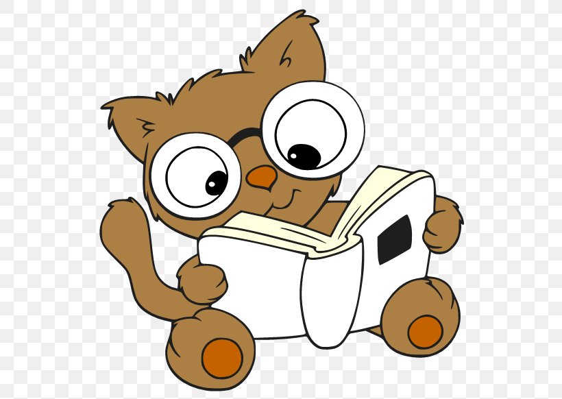 Cat Cartoon Reading Clip Art, PNG, 560x582px, Cat, Animation, Book, Carnivoran, Cartoon Download Free