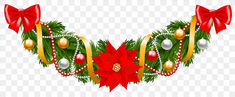 Christmas Garland Wreath Royalty-free Clip Art, PNG, 6281x2603px, Christmas, Christmas Decoration, Christmas Lights, Christmas Ornament, Christmas Tree Download Free
