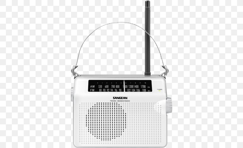 FM Broadcasting Sangean Electronics Sangean PR-D6 AM Broadcasting Radio Receiver, PNG, 500x500px, Fm Broadcasting, Aerials, Am Broadcasting, Analog Signal, Communication Device Download Free