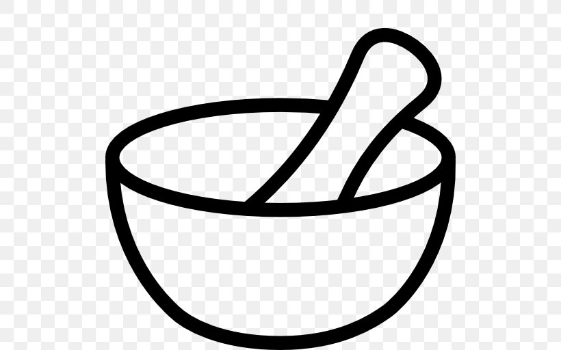 Mortar And Pestle, PNG, 512x512px, Mortar And Pestle, Area, Artwork, Black And White, Drawing Download Free