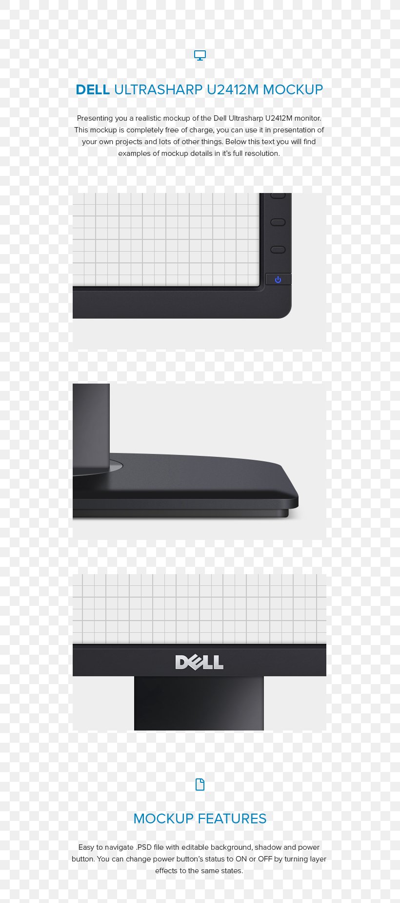 Graphic Design Mockup Dell, PNG, 600x1848px, Mockup, Brand, Dell, Dell Monitors, Text Download Free