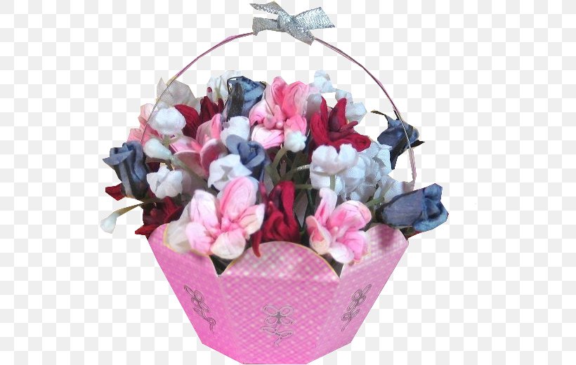 Paper Food Gift Baskets Flower Floral Design, PNG, 538x520px, Paper, Artificial Flower, Basket, Cardmaking, Craft Download Free