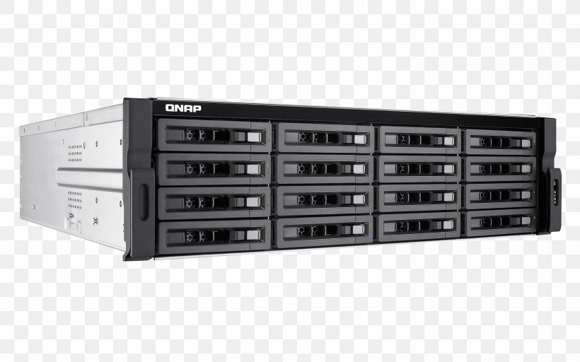 Serial Attached SCSI Network Storage Systems QNAP Systems, Inc. Computer Servers Serial ATA, PNG, 3000x1875px, Serial Attached Scsi, Audio Receiver, Computer Servers, Data Storage Device, Disk Array Download Free