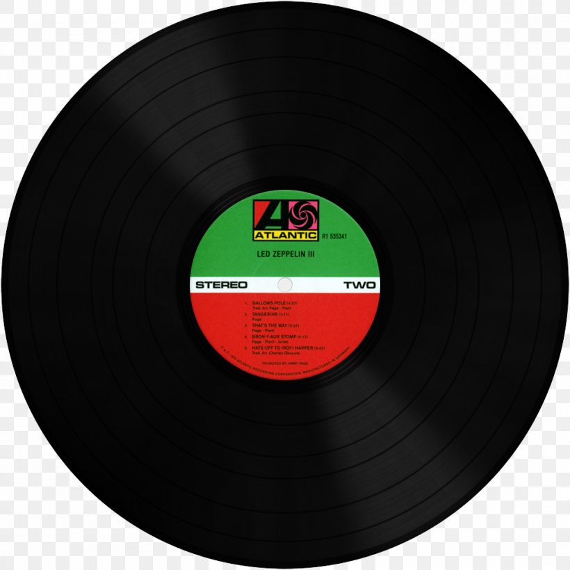 Phonograph Record Led Zeppelin II Led Zeppelin IV Houses Of The Holy, PNG, 1000x1000px, Phonograph Record, Album, Artist, Bob Ludwig, Brand Download Free