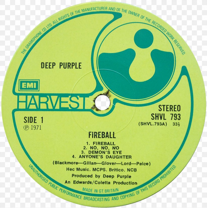 Fireball Deep Purple Compact Disc United Kingdom Product, PNG, 1000x1002px, Fireball, Brand, Compact Disc, Data Storage Device, Deep Purple Download Free