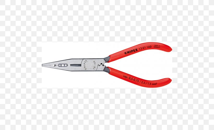 Knipex Lineman's Pliers Needle-nose Pliers Wire Stripper, PNG, 500x500px, Knipex, Channellock, Crimp, Cutting Tool, Diagonal Pliers Download Free