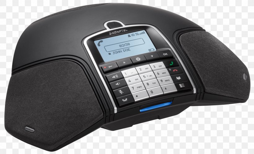 Konftel 300wx Wireless Expandable Conference Phone, PNG, 3000x1819px, Telephone, Base Station, Conference Call, Conference Phone, Corded Phone Download Free