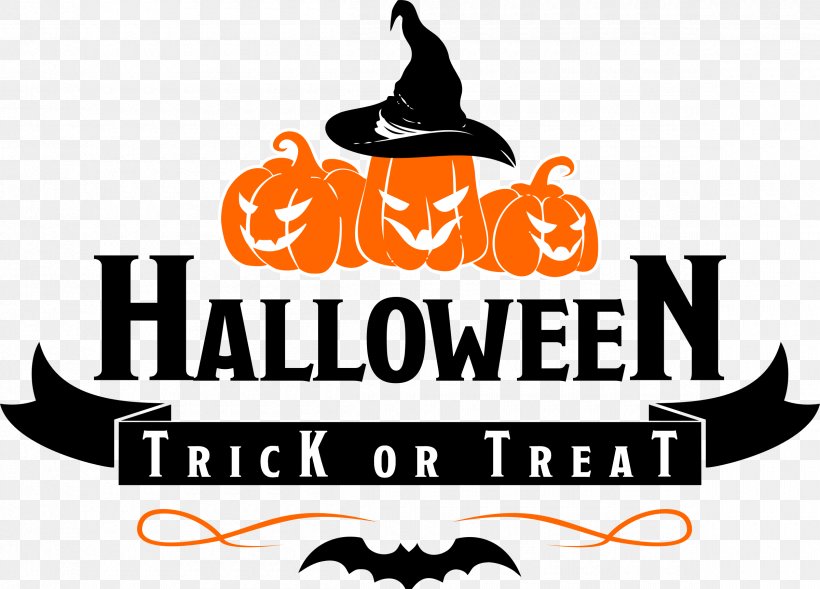 Logo Halloween Trick-or-treating Clip Art, PNG, 2400x1724px, Logo, Artwork, Brand, Festival, Halloween Download Free