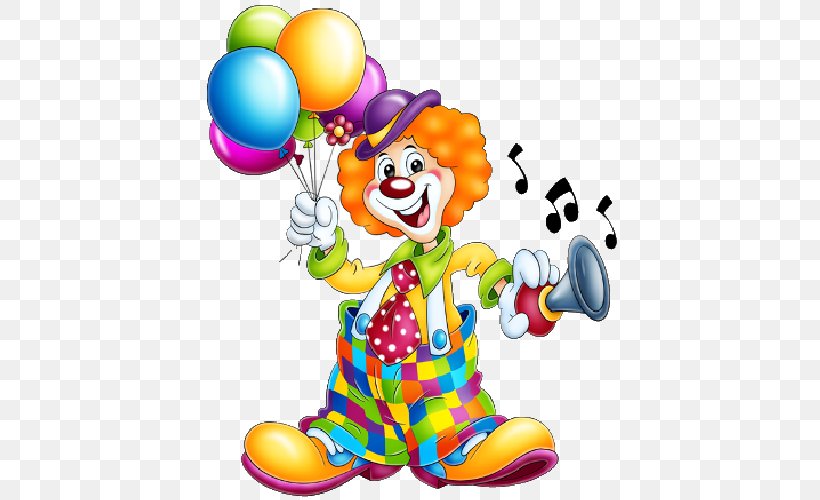 Clown Circus Clip Art, PNG, 500x500px, Clown, Animation, Art, Baby Toys, Balloon Download Free