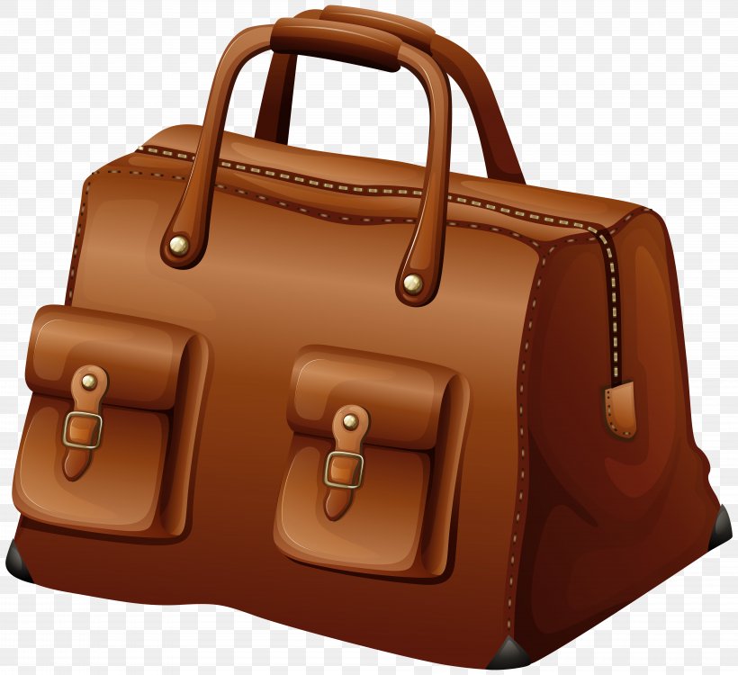 Bag Royalty-free Clip Art, PNG, 8000x7324px, Bag, Baggage, Brand, Brown, Caramel Color Download Free