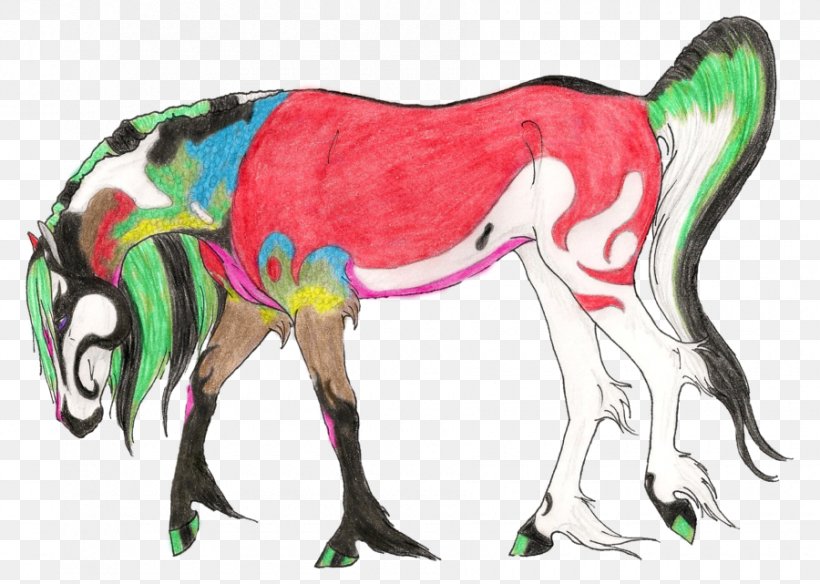 Mustang Unicorn Pack Animal Halter, PNG, 900x641px, Watercolor, Cartoon, Flower, Frame, Heart Download Free
