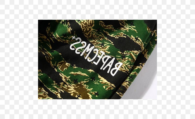A Bathing Ape Hoodie Fashion Military Camouflage Tiger, PNG, 500x500px, Bathing Ape, Brand, Camouflage, Fashion, Green Download Free