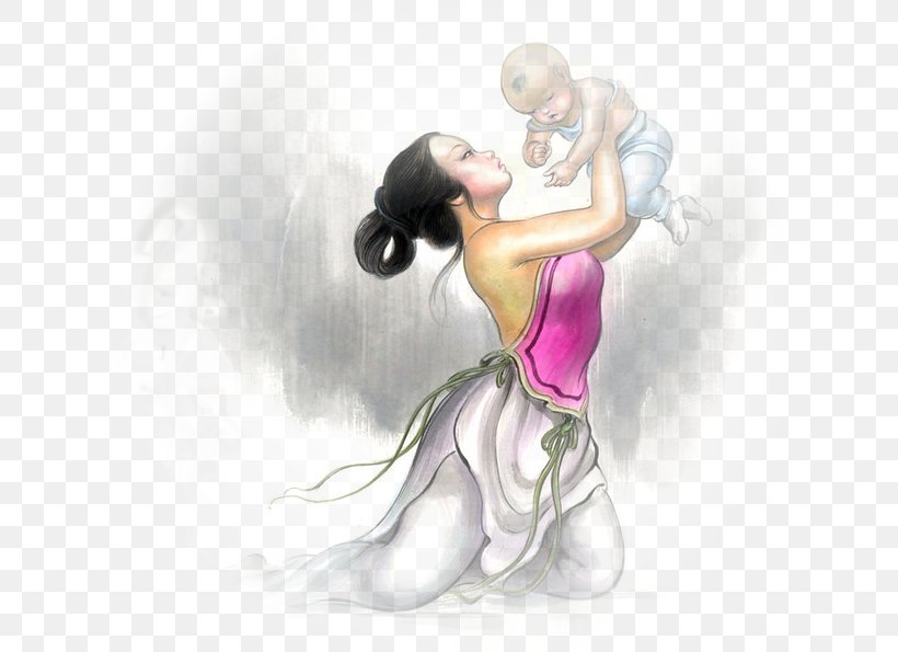 Child Mother Woman Desktop Wallpaper, PNG, 613x595px, Watercolor, Cartoon, Flower, Frame, Heart Download Free