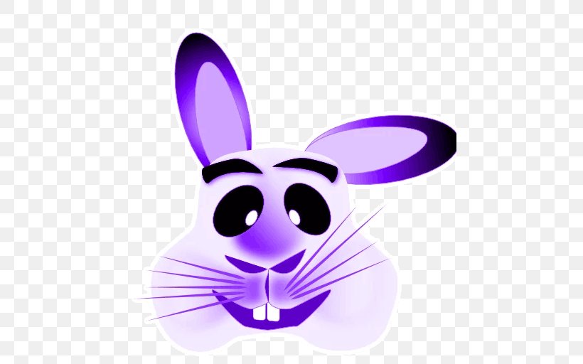 Rabbit Telegram Hyperwind Sticker Easter Bunny, PNG, 512x512px, Rabbit, Cat, Easter Bunny, Hyperwind, Mammal Download Free