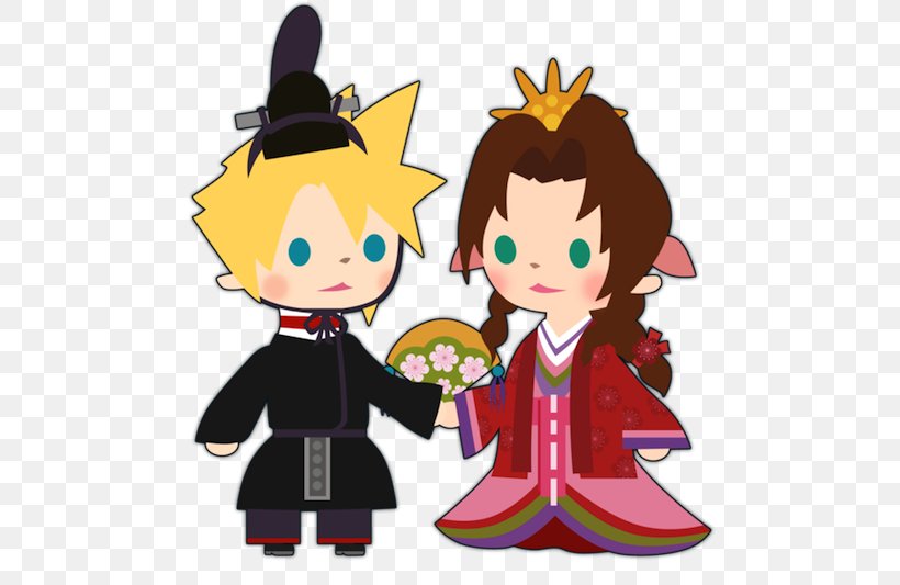 Final Fantasy VII Final Fantasy Airborne Brigade Aerith Gainsborough Cloud Strife Sephiroth, PNG, 500x533px, Final Fantasy Vii, Aerith Gainsborough, Art, Boy, Cartoon Download Free