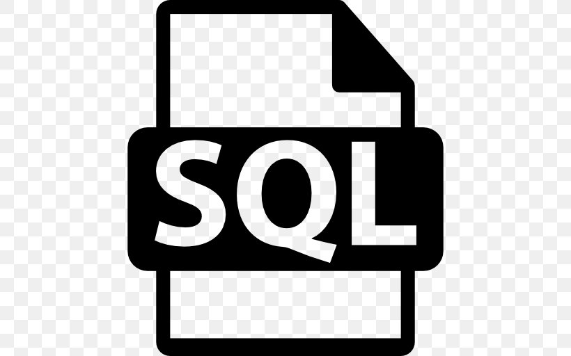 Microsoft SQL Server, PNG, 512x512px, Sql, Area, Black And White, Brand, Computer Servers Download Free