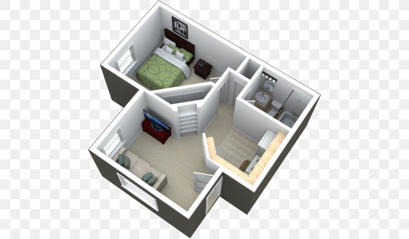Studio Apartment House Real Estate Bedroom Png 640x480px