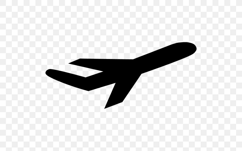 Airplane ICON A5 Clip Art, PNG, 512x512px, Airplane, Air Travel, Aircraft, Black And White, Hand Download Free