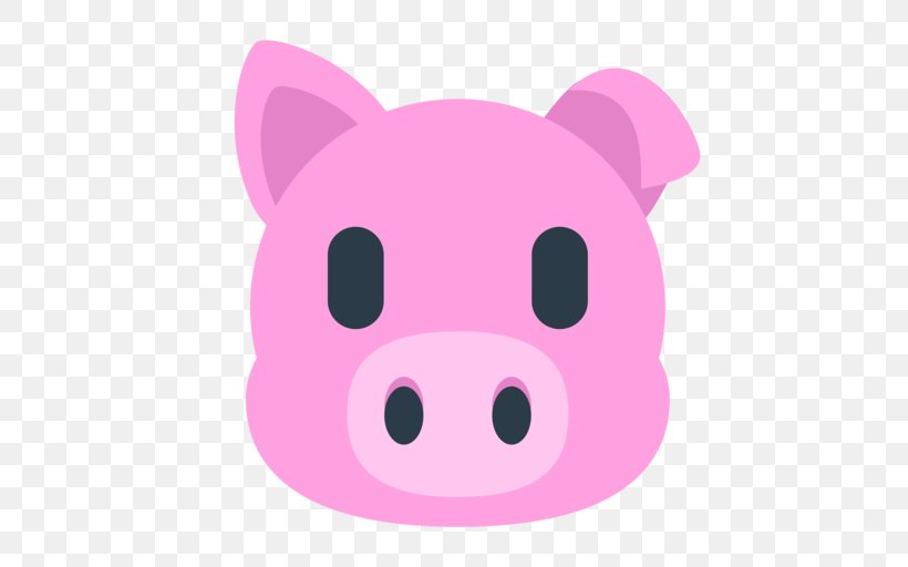 Domestic Pig Emoji Text Messaging Clip Art, PNG, 512x512px, Pig, Carnivoran, Cartoon, Domestic Pig, Emoji Download Free