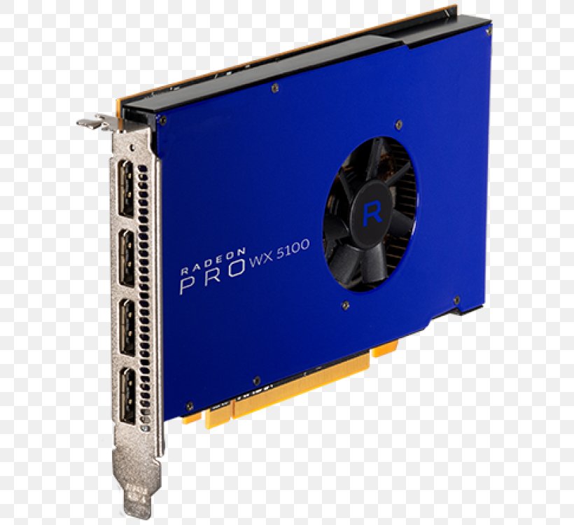 Graphics Cards & Video Adapters AMD Radeon Pro WX 5100 GDDR5 SDRAM, PNG, 608x750px, Graphics Cards Video Adapters, Advanced Micro Devices, Amd Firepro, Computer Component, Displayport Download Free