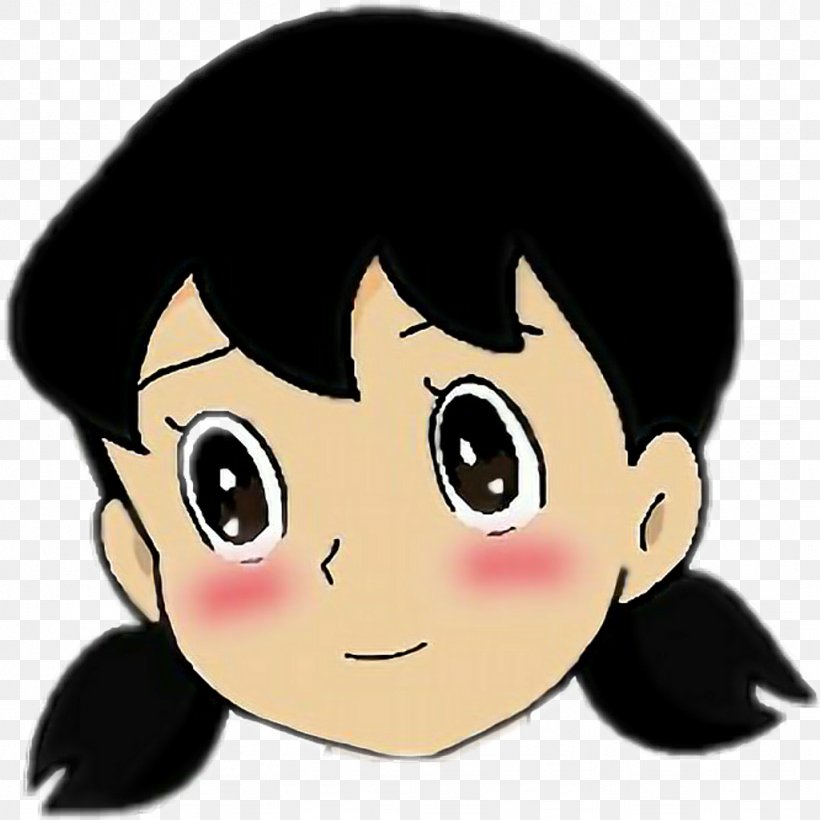Shizuka Minamoto Doraemon Nobita Nobi Sticker, PNG, 1024x1024px, Watercolor, Cartoon, Flower, Frame, Heart Download Free