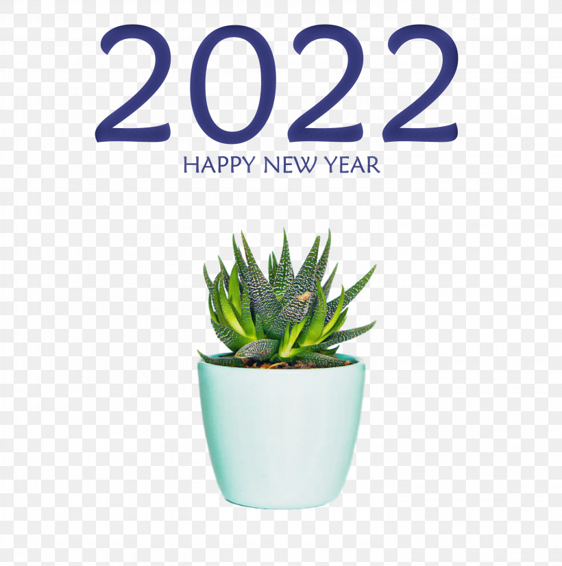 2022 Happy New Year 2022 New Year 2022, PNG, 2978x3000px, Flowerpot, Aloes, Examination, Houseplant, Kawaii Download Free