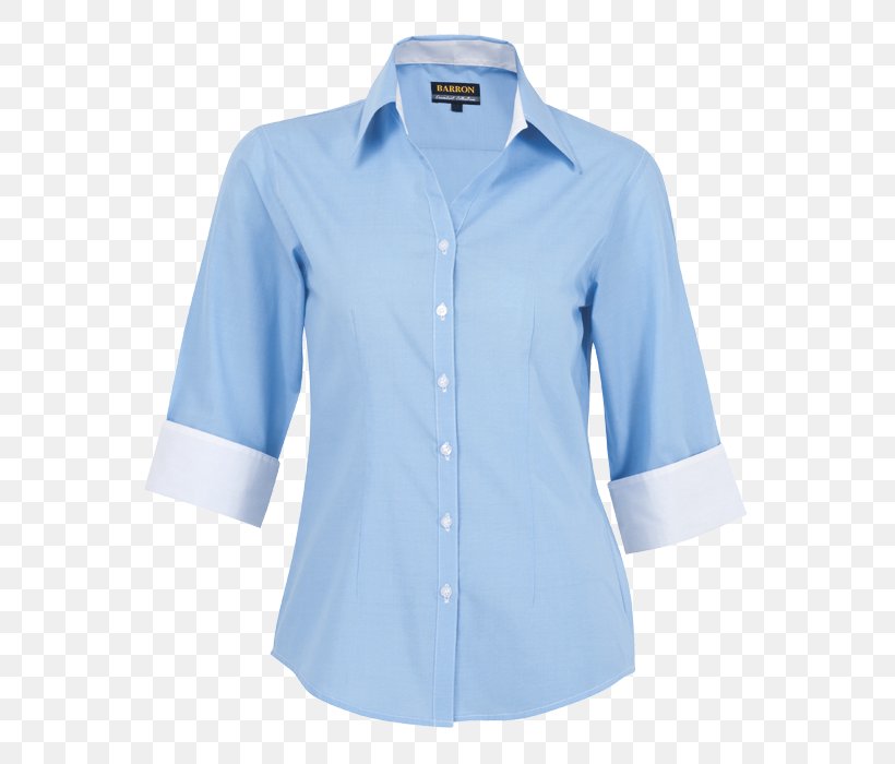 Blouse T-shirt Sleeve Clothing, PNG, 700x700px, Blouse, Blue, Button, Clothing, Collar Download Free