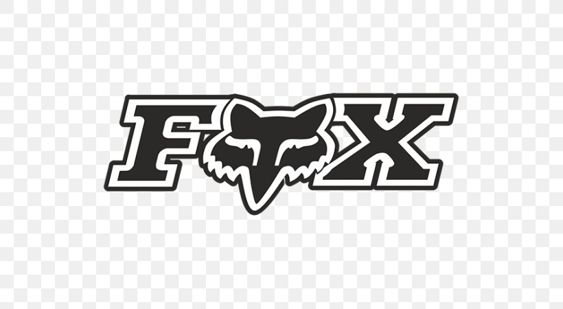 Fox Racing Logo Decal Clothing Motorcycle, PNG, 600x450px, Fox Racing, Area, Bicycle, Black, Black And White Download Free