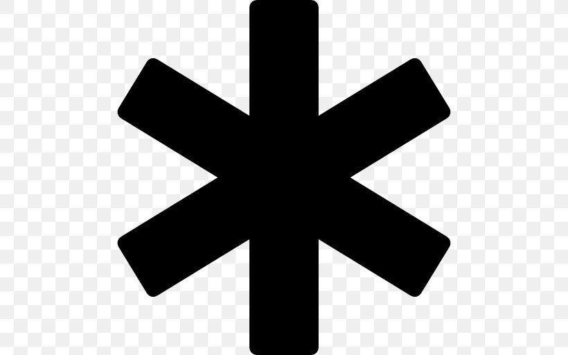 Asterisk Clip Art, PNG, 512x512px, Asterisk, Black And White, Cross, Information, Password Download Free